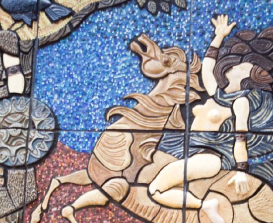 Maeve, the Queen of Connacht and her husband Ailill 