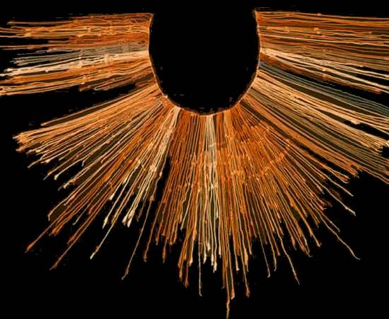 Inca quipu. Source: Claus Ableiter / GNU Free Documentation License. 