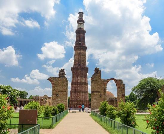 Qutub Minar, the tallest brick minaret in the world, New Delhi, India.             Source: kingslyg / Adobe Stock