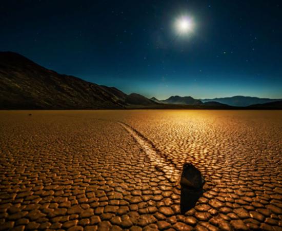 A Racetrack Playa Sailing Stone. 