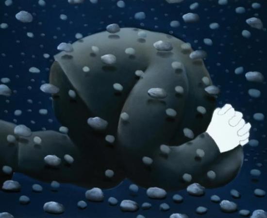 Raining Stones by Mackenzie Thorpe 