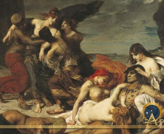 The Death of Ravana by Fernand CORMON (1875) Musée des Augustins. (Public Domain)