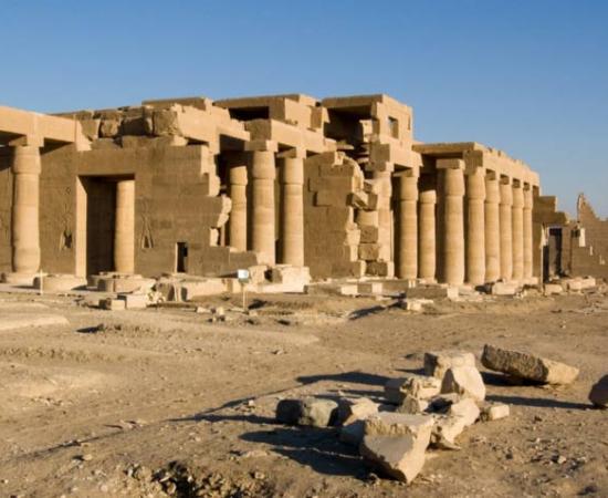 The Ramasseum, mortuary temple of Pharaoh Ramesses II, in Luxor