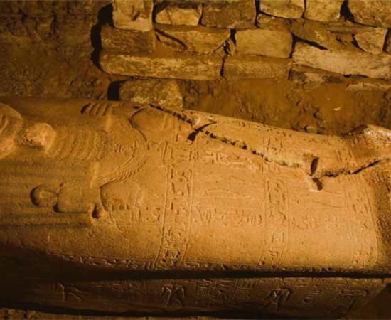 Sarcophagus of Ramses II’s royal secretary discovered in Saqqara, Egypt. Source: MOTA