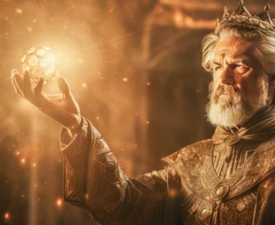 Portrayal of King Midas, the Greek mythological character cursed with the ability to turn everything he touches into gold.       Source: Microgen/Adobe Stock         
