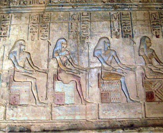 Ogdoad - The Place of Truth. Relief at Deir el Medina. 