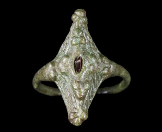 The Pictish ring photographed by National Museums Scotland