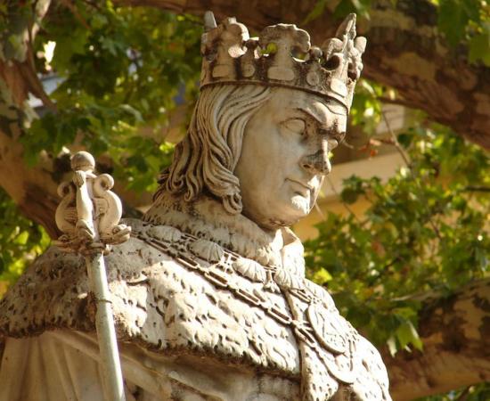Statue of King Rene House of Valois-Anjou.
