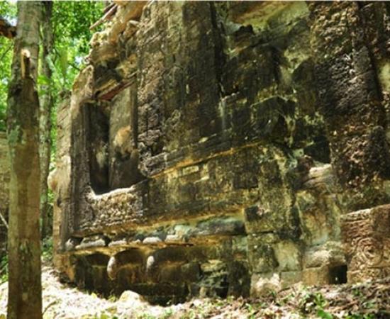 Facade from one of the Mayan cities in Mexico