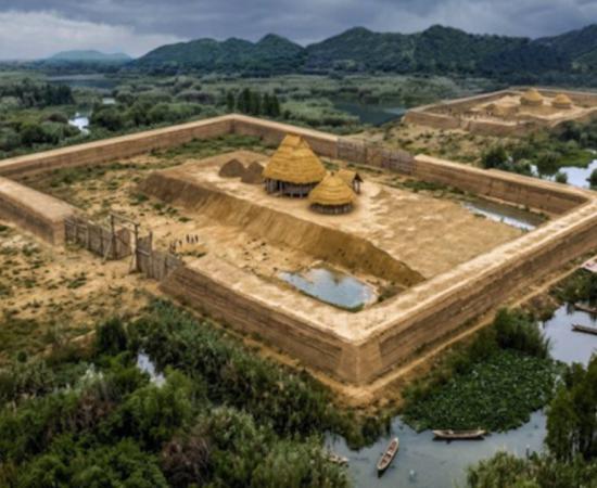 A reconstruction of the Fanshan ritual platform.
