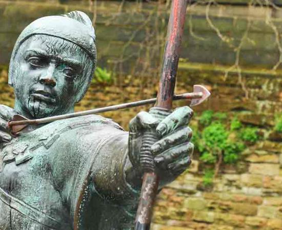 Statue of Robin Hood.  Source: Lucian Milasan/Adobe Stock