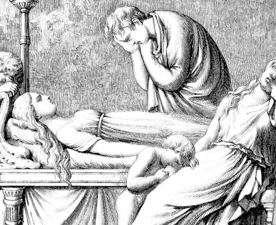 Ancient Roman funeral and mourning. Source: Erica Guilane-Nachez / Adobe Stock. 