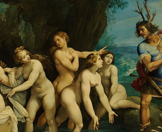 Roman mythology from Ovid’s Metamorphoses – Diana and Actaeon by Giuseppe Cesari  