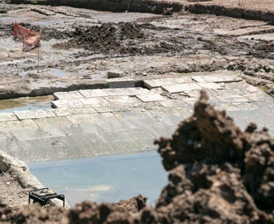 The construction and location of the Roman pool has the experts stumped. Source: AnchorSoprintendenza Speciale di Roma