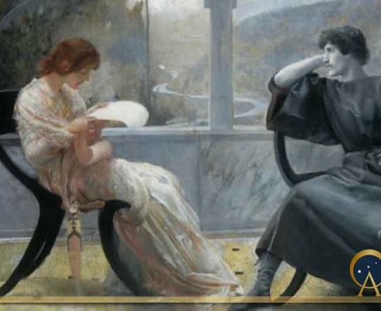 Catullo and Clodia, by Giulio Aristide Sartorio (Public Domain)