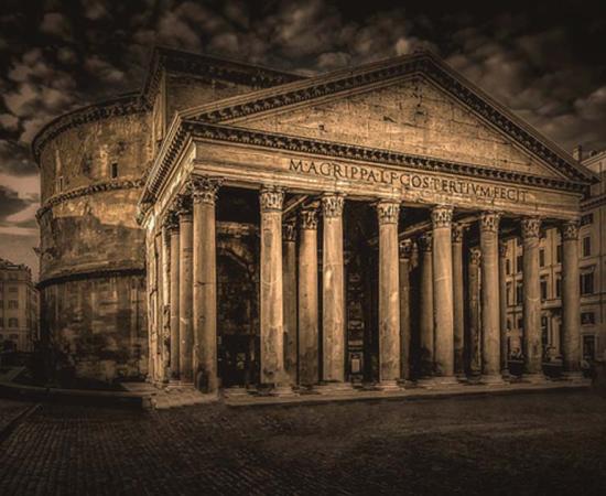 The Pantheon is an iconic example of beautiful Roman architecture