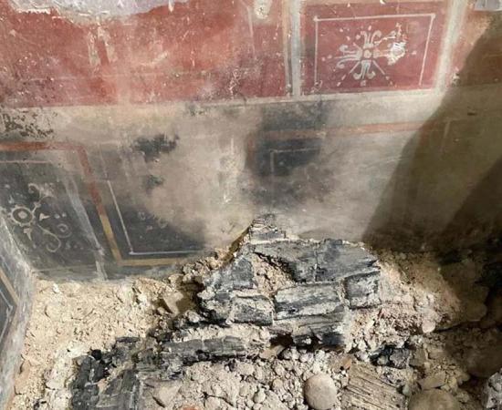 Researchers found the charred remains of wooden furniture at the site of the former Astra cinema in Verona leading them to the discovery of the ancient Roman building that is now being called a "miniature Pompeii."     