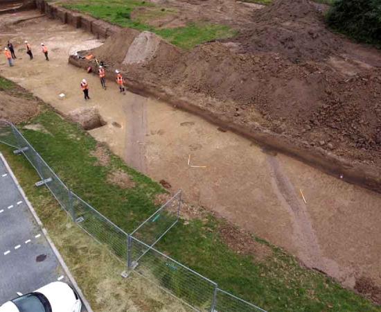 Archaeologists in the Netherlands have discovered a rare Roman canal and Roman road near Nijmegen. Source: RAAP