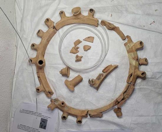 The Roman chandelier discovered in Spain. Source: Antonio M. Poveda