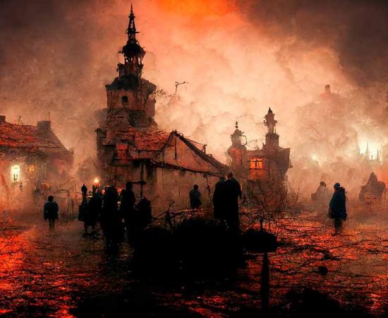 Plague epidemic. Source: Dr_Microbe / Adobe Stock.