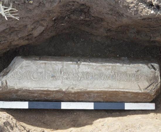 Roman lead ingot	Source: Ian Grant/ © Clwyd-Powys Archaeological Trust 