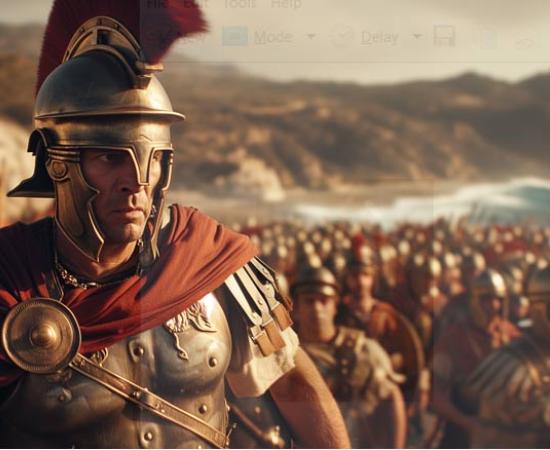 Roman legions awaiting their salary.	Source: Pillow Productions/Adobe Stock