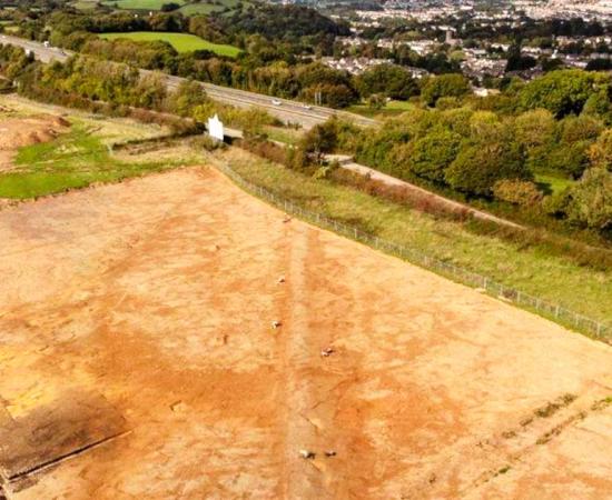 Ancient Roman road, Sherford, Devon. Source: AC Archaeology