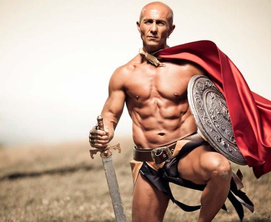 Roman soldier with hairless body, now found to be achieved using tweezers. Source: Gabi Moisa/Adobe Stock