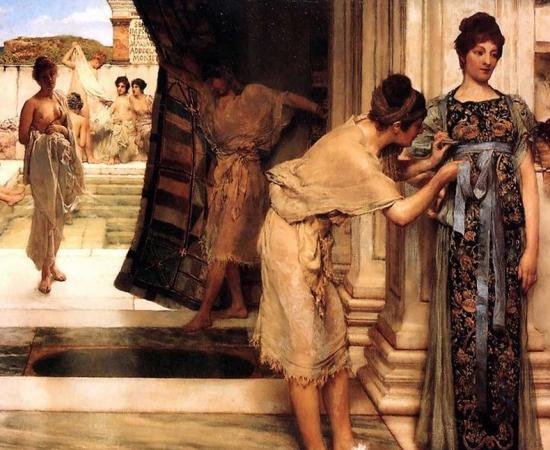 Roman women bathing