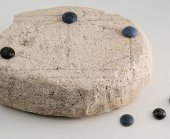 Incised limestone “board” from Coriovallum (Heerlen), Netherlands.