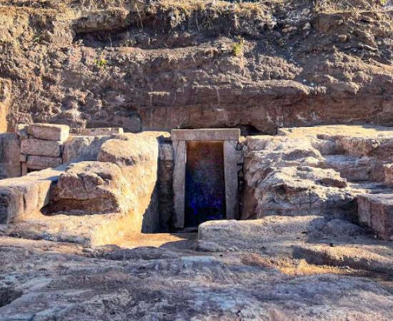 Roman rock cut tombs