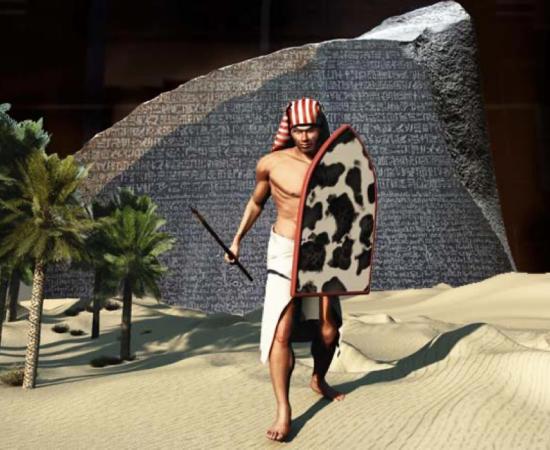 Top Image: The skeleton of an ancient Egyptian warrior (anibal /Adobe Stock) provides hard evidence for the revolt described on the famous Rosetta stone. (Peter Thoeny/CC BY NC SA 2.0)