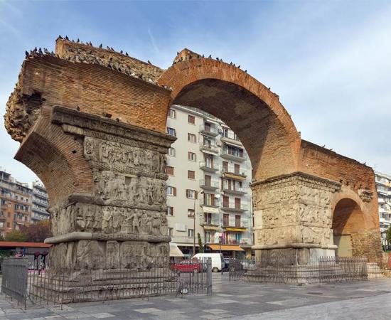 The Arch and Rotunda, Remains of a Vast Palace Complex Built by Galerius