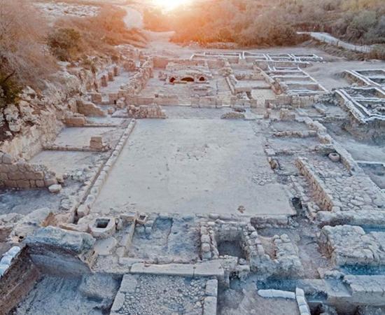 Ruins of the Byzantine Church which is now virtually reconstructed