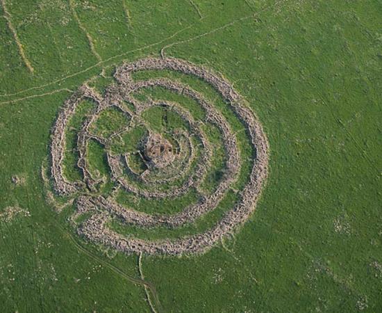 The prehistoric megalith Rujm el-Hiri.