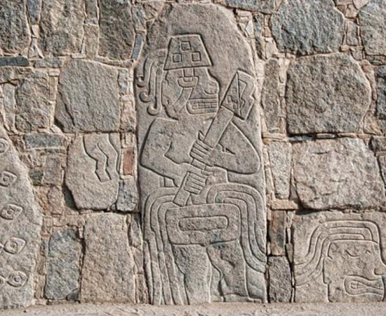 Sacrifice carvings at Cerro Sechin. 