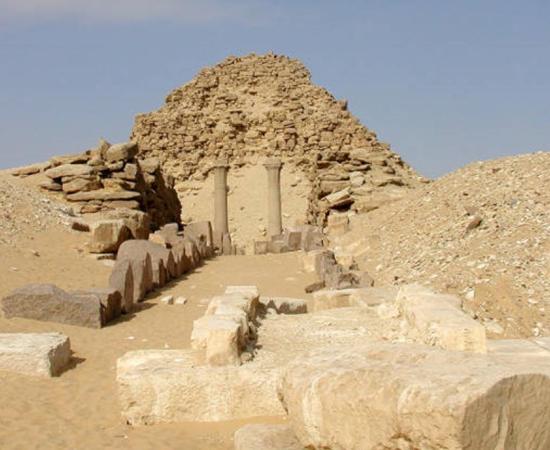 The ruins of Sahure’s pyramid 