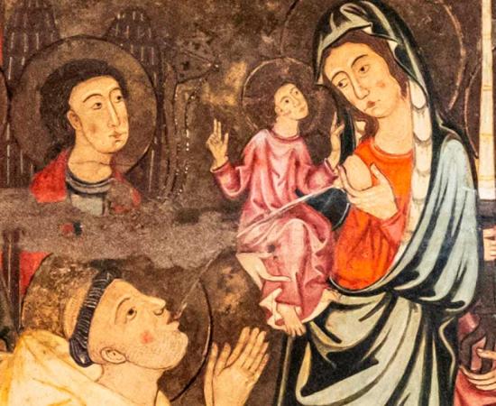 Saint Bernard and the Virgin by Alonso Cano. Source: Public domain