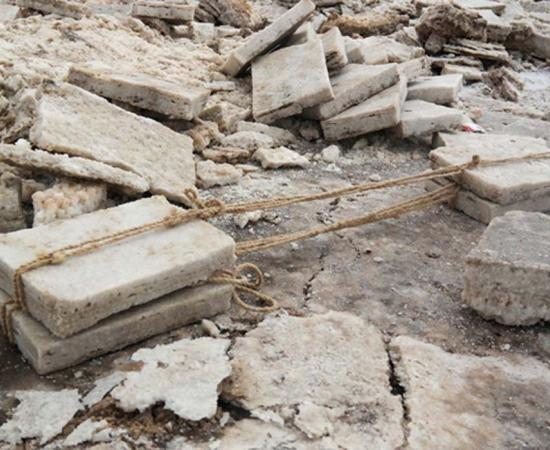 Production of salt for the salt trade.