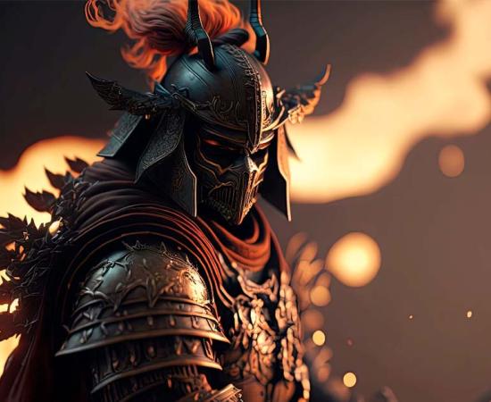 Samurai warrior ready for battle. Source: DigitalGenetics / Adobe Stock.