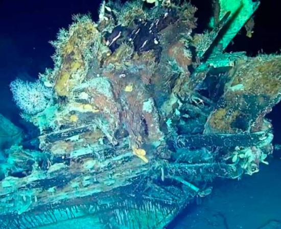 One of the two more ships the underwater robot found while diving at the San Jose wreck site. Source: Presidency of the Republic of Colombia