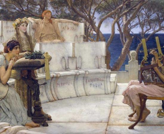 ‘Sappho and Alcaeus’ (1881) by Lawrence Alma-Tadema. 