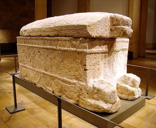 Inscribed Curse on the Sarcophagus of King Ahiram Displays Earliest Use of Phoenician Alphabet
