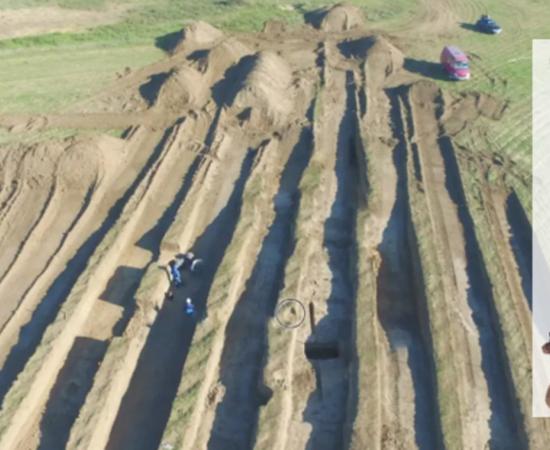 The location of the Sarmatian burial in Shchaslyvtseve in the Kherson region of Ukraine. 