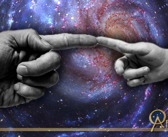 ‘Creation of Man’, (Public Domain) Cosmos (Public Domain); Deriv.