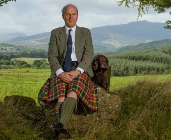 John Michael Baillie-Hamilton Buchanan, the new Chief of Clan Buchanan.