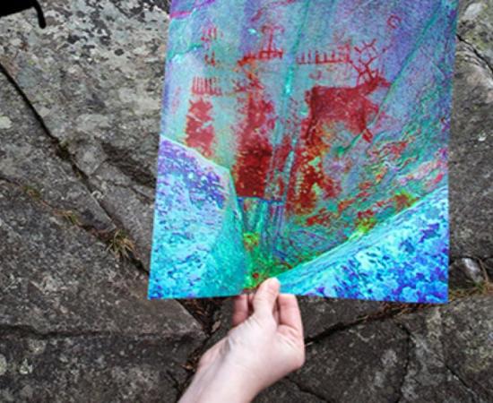 Newly-discovered rock art in Sweden depicting Stone Age seafarers   Credit: University of Gothenburg