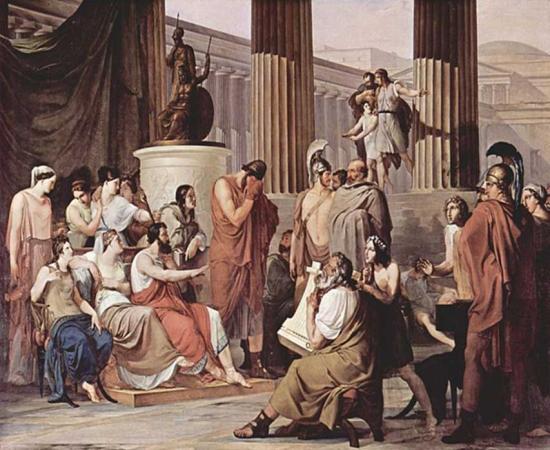 Odysseus at the court of Alcinous