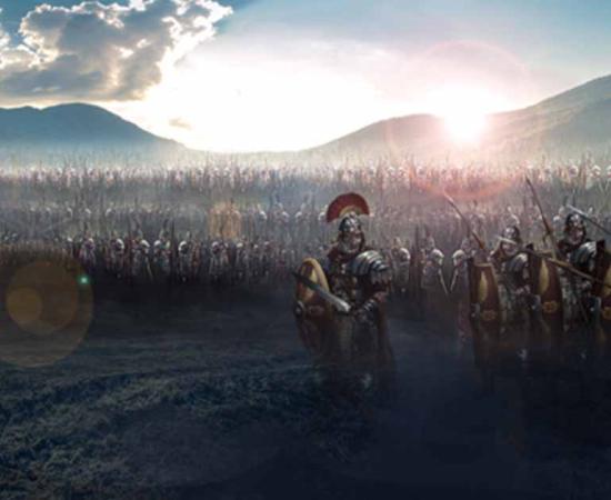 Roman legions at the last battle in the Second Punic War. 	Source: vukkostic/Adobe Stock