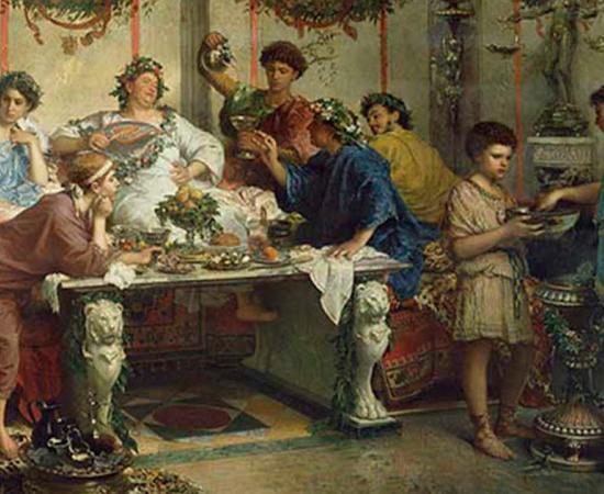 Roman parties were all about grand displays of wealth, power and status. (Public Domain)